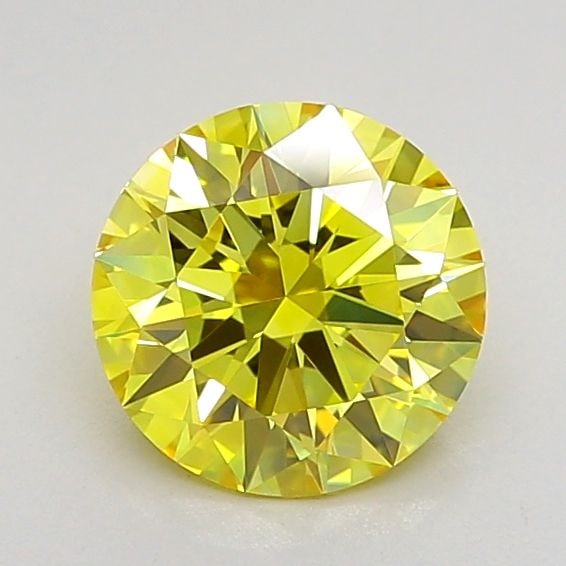 Ideal Loose Diamond - ROUND 1.08ct Fancy Vivid Yellow VS1: Ideal Loose Diamond - ROUND 1.08ct Fancy Vivid Yellow VS1 Source: This is a real non-mined Diamond that has been grown in a lab Shape: ROUND Carats: 1.08 Color: Fancy Vivid Yellow Certification: IGI V
