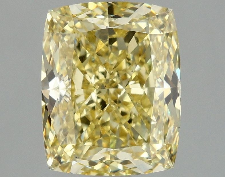 Loose Diamond - CUSHION MODIFIED 3.05ct Fancy Vivid Yellow VS1: Loose Diamond - CUSHION MODIFIED 3.05ct Fancy Vivid Yellow VS1 Source: This is a real non-mined Diamond that has been grown in a lab Shape: CUSHION MODIFIED Carats: 3.05 Color: Fancy Vivid Yellow Cert