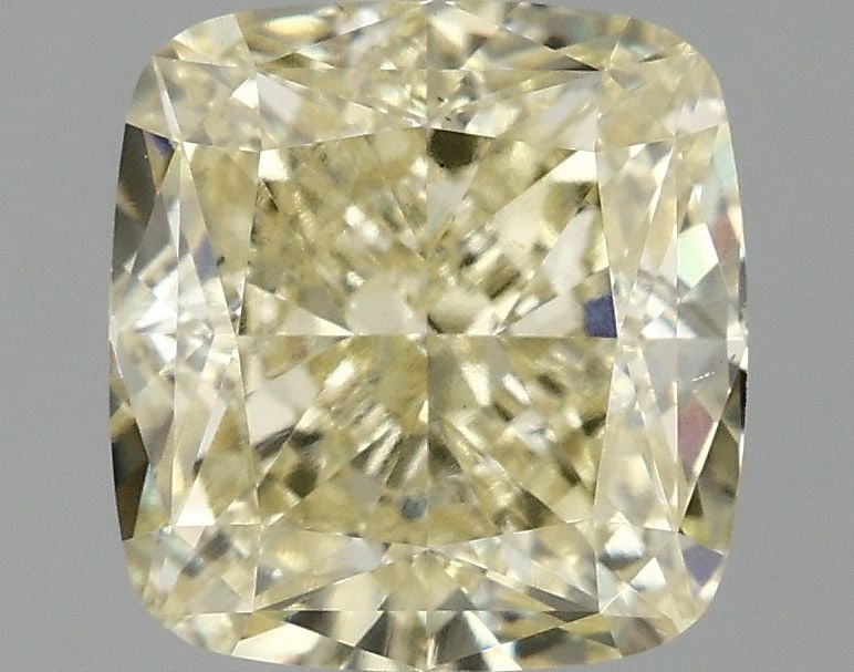 Loose Diamond - CUSHION BRILLIANT 2.03ct Fancy Yellow VS1: Loose Diamond - CUSHION BRILLIANT 2.03ct Fancy Yellow VS1 Source: This is a real non-mined Diamond that has been grown in a lab Shape: CUSHION BRILLIANT Carats: 2.03 Color: Fancy Yellow Certification: