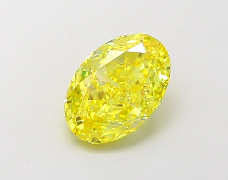 Loose Diamond - OVAL 1.52ct Fancy Vivid Yellow VS1: Loose Diamond - OVAL 1.52ct Fancy Vivid Yellow VS1 Source: This is a real non-mined Diamond that has been grown in a lab Shape: OVAL Carats: 1.52 Color: Fancy Vivid Yellow Certification: IGI Video: