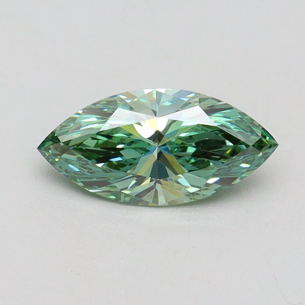 Loose Diamond - MARQUISE 1.0ct Fancy Vivid Green VS1: Loose Diamond - MARQUISE 1.0ct Fancy Vivid Green VS1 Source: This is a real non-mined Diamond that has been grown in a lab Shape: MARQUISE Carats: 1.0 Color: Fancy Vivid Green Certification: IGI Video