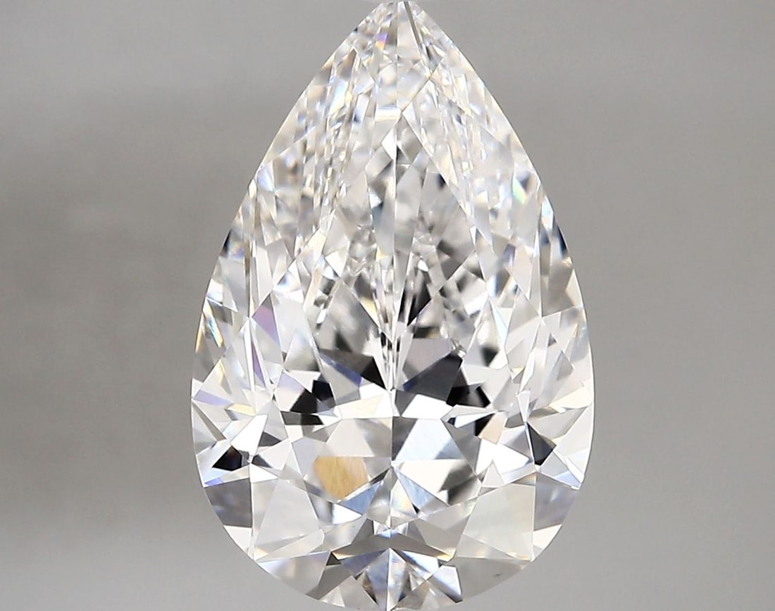 Loose Diamond - PEAR 4.4ct E VVS2: Loose Diamond - PEAR 4.4ct E VVS2 Source: This is a real non-mined Diamond that has been grown in a lab Shape: PEAR Carats: 4.4 Color: E Clarity: VVS2 Certification: IGI Video:
