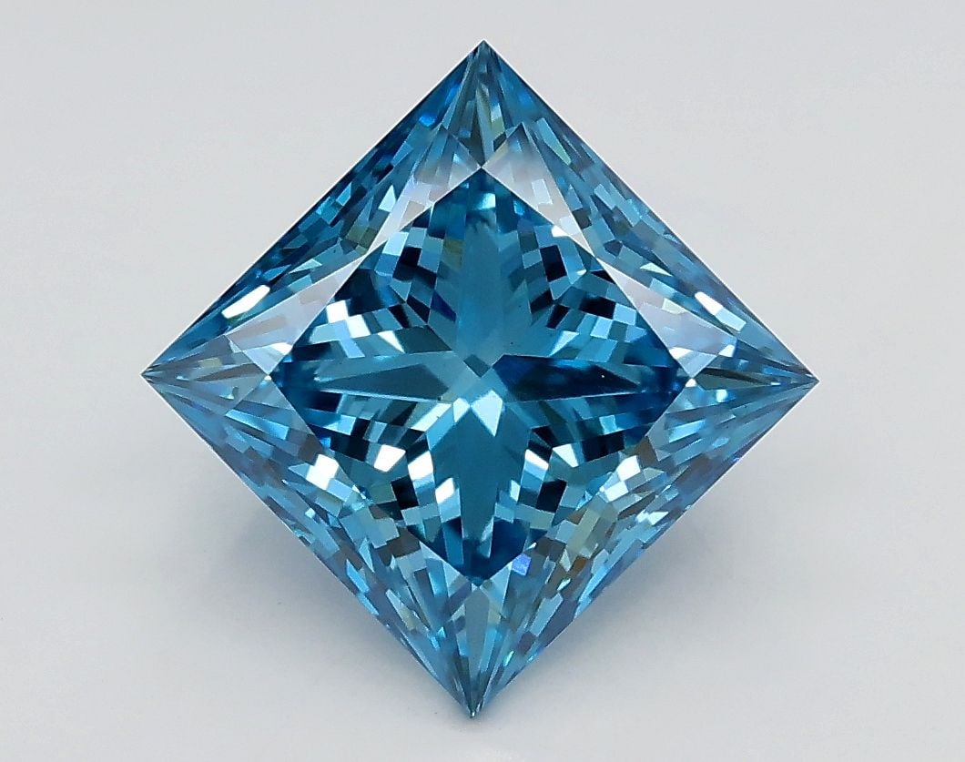 Loose Diamond - PRINCESS 2.21ct Fancy Vivid Blue VS1 (1 of 1)