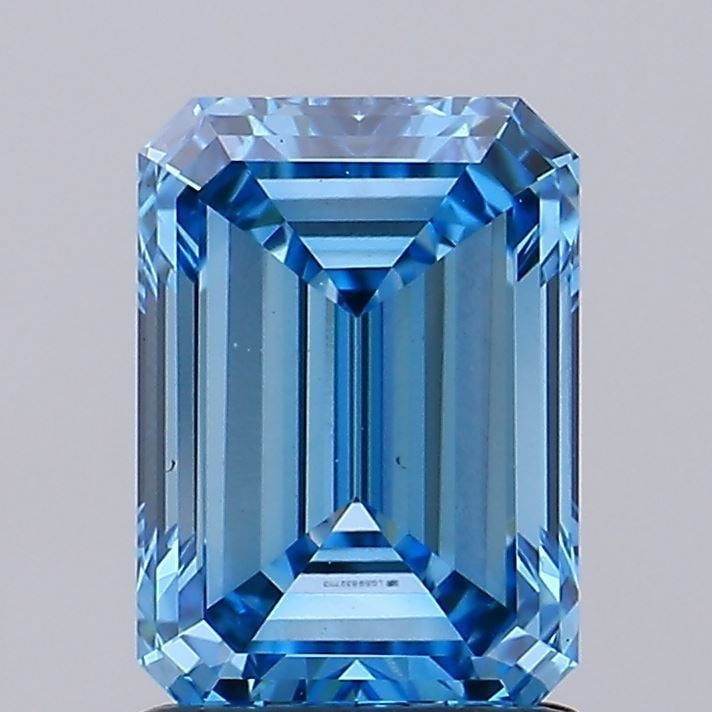 Loose Diamond - EMERALD 1.74ct Fancy Vivid Blue VVS2: Loose Diamond - EMERALD 1.74ct Fancy Vivid Blue VVS2 Source: This is a real non-mined Diamond that has been grown in a lab Shape: EMERALD Carats: 1.74 Color: Fancy Vivid Blue Certification: IGI