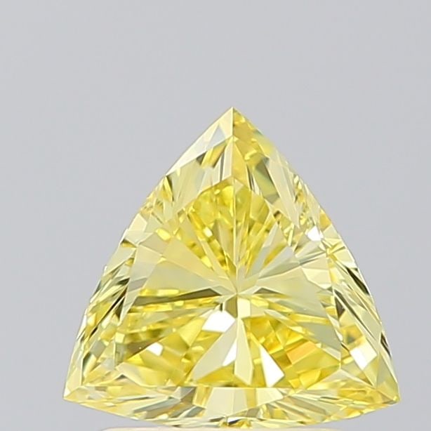 Loose Diamond - TRIANGULAR 1.03ct Fancy Intense Yellow VS2: Loose Diamond - TRIANGULAR 1.03ct Fancy Intense Yellow VS2 Source: This is a real non-mined Diamond that has been grown in a lab Shape: TRIANGULAR Carats: 1.03 Color: Fancy Intense Yellow Certificatio