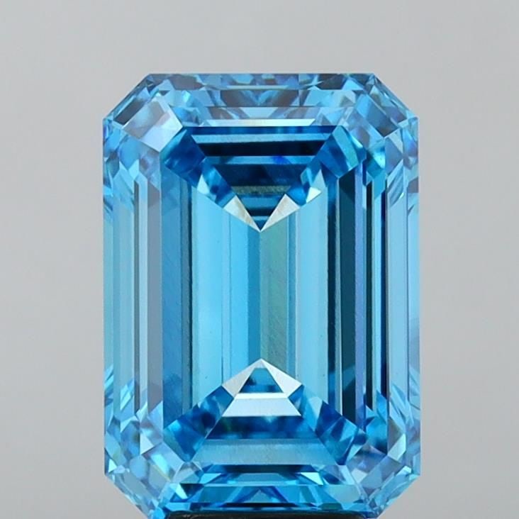 Loose Diamond - EMERALD 7.01ct Fancy Vivid Blue VS1: Loose Diamond - EMERALD 7.01ct Fancy Vivid Blue VS1 Source: This is a real non-mined Diamond that has been grown in a lab Shape: EMERALD Carats: 7.01 Color: Fancy Vivid Blue Certification: IGI Video:
