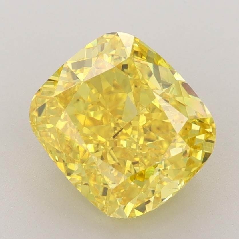 Loose Diamond - CUSHION MODIFIED 3.09ct Fancy Vivid Yellow VS1: Loose Diamond - CUSHION MODIFIED 3.09ct Fancy Vivid Yellow VS1 Source: This is a real non-mined Diamond that has been grown in a lab Shape: CUSHION MODIFIED Carats: 3.09 Color: Fancy Vivid Yellow Cert