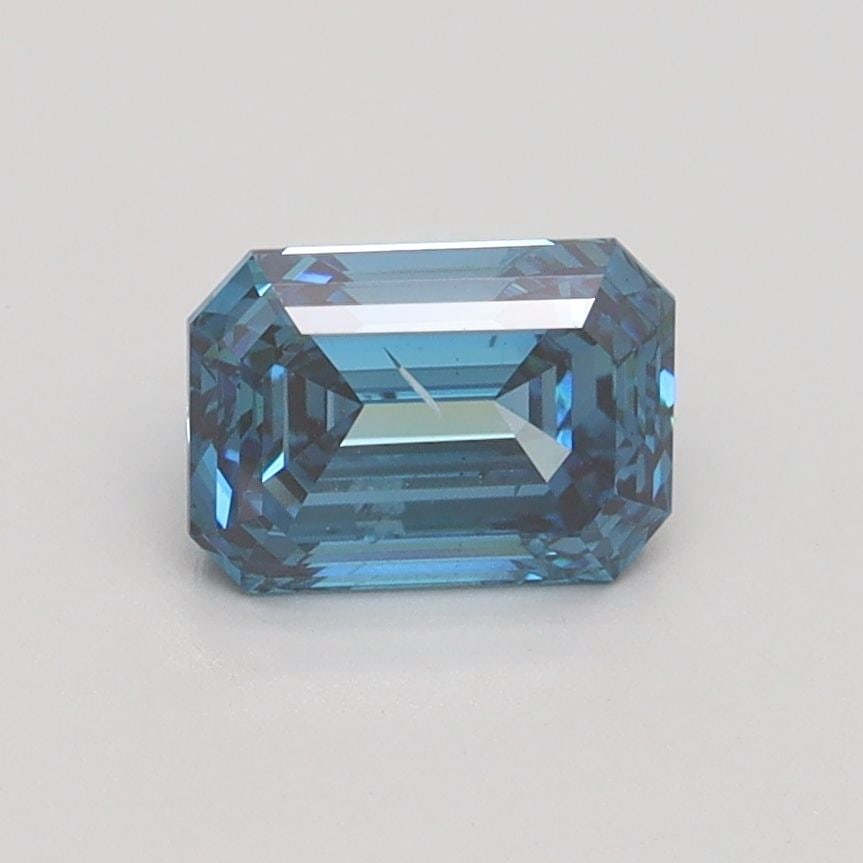 Loose Diamond - EMERALD 1.01ct Fancy Vivid Blue SI2 (1 of 1)