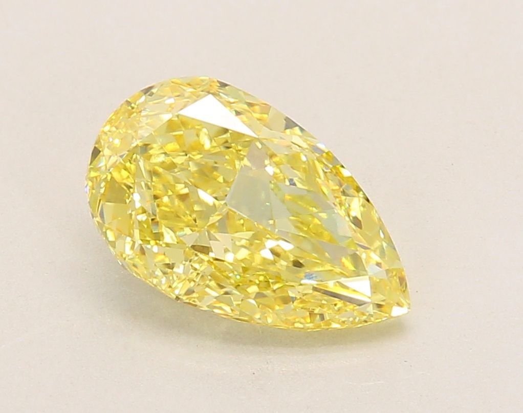 Loose Diamond - PEAR 2.5ct Fancy Intense Yellow VVS2: Loose Diamond - PEAR 2.5ct Fancy Intense Yellow VVS2 Source: This is a real non-mined Diamond that has been grown in a lab Shape: PEAR Carats: 2.5 Color: Fancy Intense Yellow Certification: IGI Video: