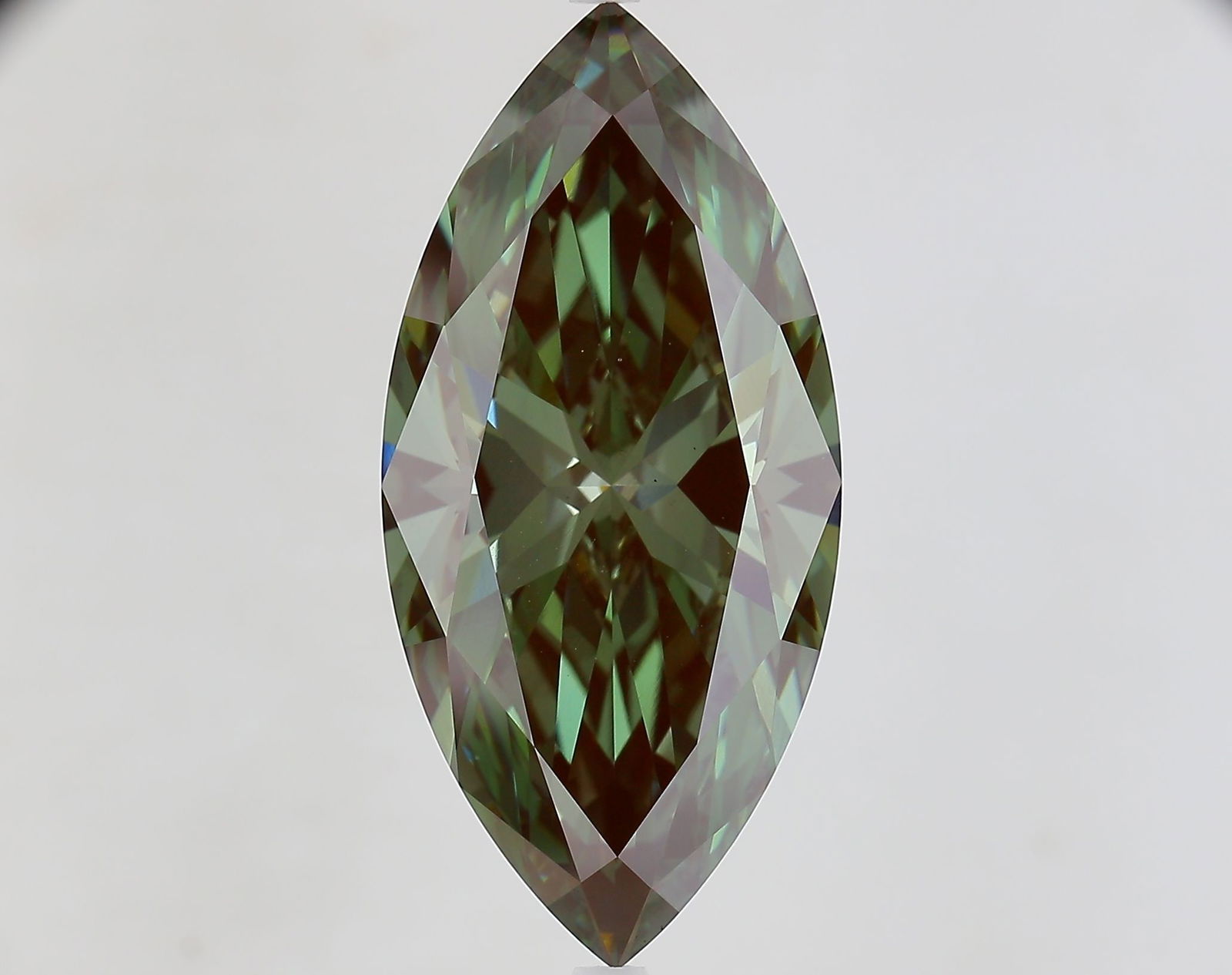 Loose Diamond - MARQUISE 11.03ct Fancy Deep Green VS1: Loose Diamond - MARQUISE 11.03ct Fancy Deep Green VS1 Source: This is a real non-mined Diamond that has been grown in a lab Shape: MARQUISE Carats: 11.03 Color: Fancy Deep Green Certification: IGI Vid