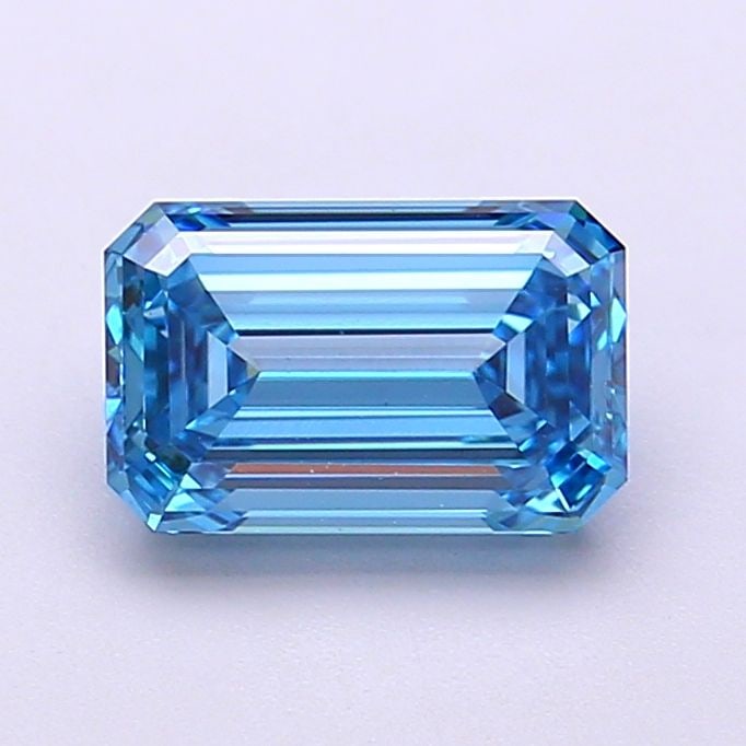 Loose Diamond - EMERALD 1.6ct Fancy Vivid Blue VS1: Loose Diamond - EMERALD 1.6ct Fancy Vivid Blue VS1 Source: This is a real non-mined Diamond that has been grown in a lab Shape: EMERALD Carats: 1.6 Color: Fancy Vivid Blue Certification: IGI Video: