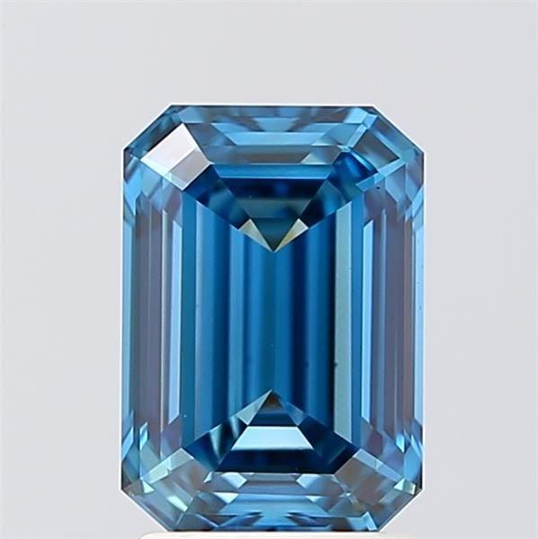 Loose Diamond - EMERALD 2.02ct Fancy Vivid Blue VVS2: Loose Diamond - EMERALD 2.02ct Fancy Vivid Blue VVS2 Source: This is a real non-mined Diamond that has been grown in a lab Shape: EMERALD Carats: 2.02 Color: Fancy Vivid Blue Certification: IGI