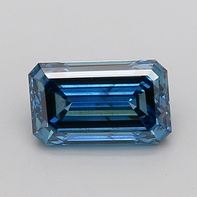 Loose Diamond - EMERALD 1.54ct Fancy Vivid Blue SI2: Loose Diamond - EMERALD 1.54ct Fancy Vivid Blue SI2 Source: This is a real non-mined Diamond that has been grown in a lab Shape: EMERALD Carats: 1.54 Color: Fancy Vivid Blue Certification: IGI Video: