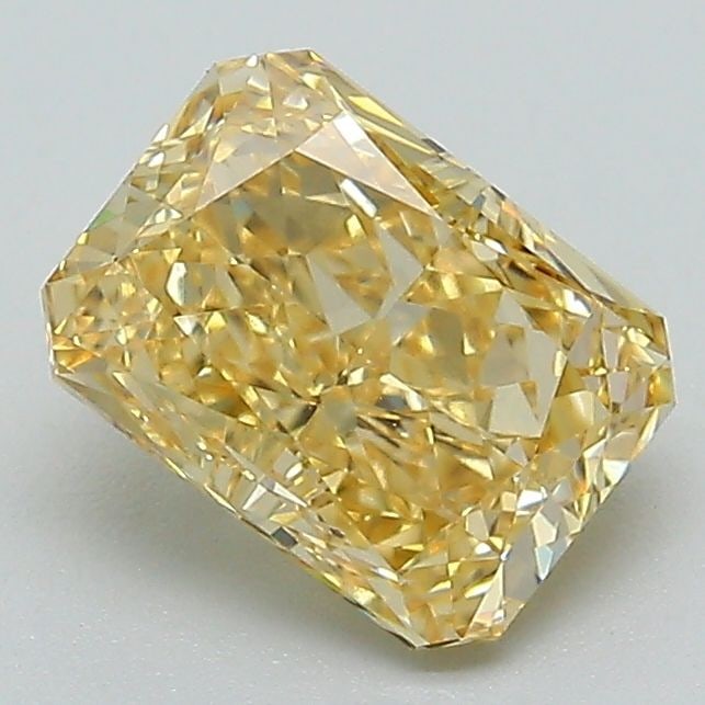Loose Diamond - RADIANT 1.54ct Fancy Yellow VS1: Loose Diamond - RADIANT 1.54ct Fancy Yellow VS1 Source: This is a real non-mined Diamond that has been grown in a lab Shape: RADIANT Carats: 1.54 Color: Fancy Yellow Certification: IGI Video: Video