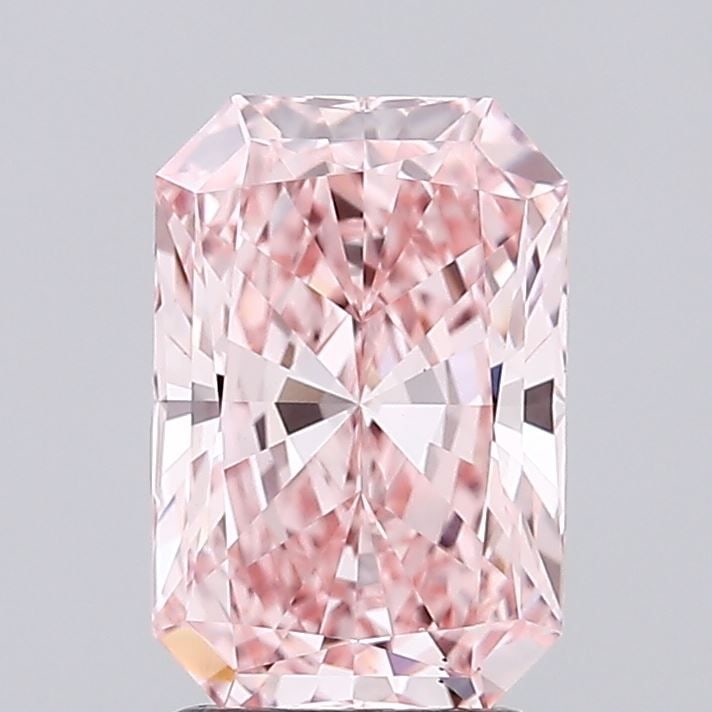 Loose Diamond - RADIANT 2.08ct Fancy Vivid Pink VS1: Loose Diamond - RADIANT 2.08ct Fancy Vivid Pink VS1 Source: This is a real non-mined Diamond that has been grown in a lab Shape: RADIANT Carats: 2.08 Color: Fancy Vivid Pink Certification: IGI
