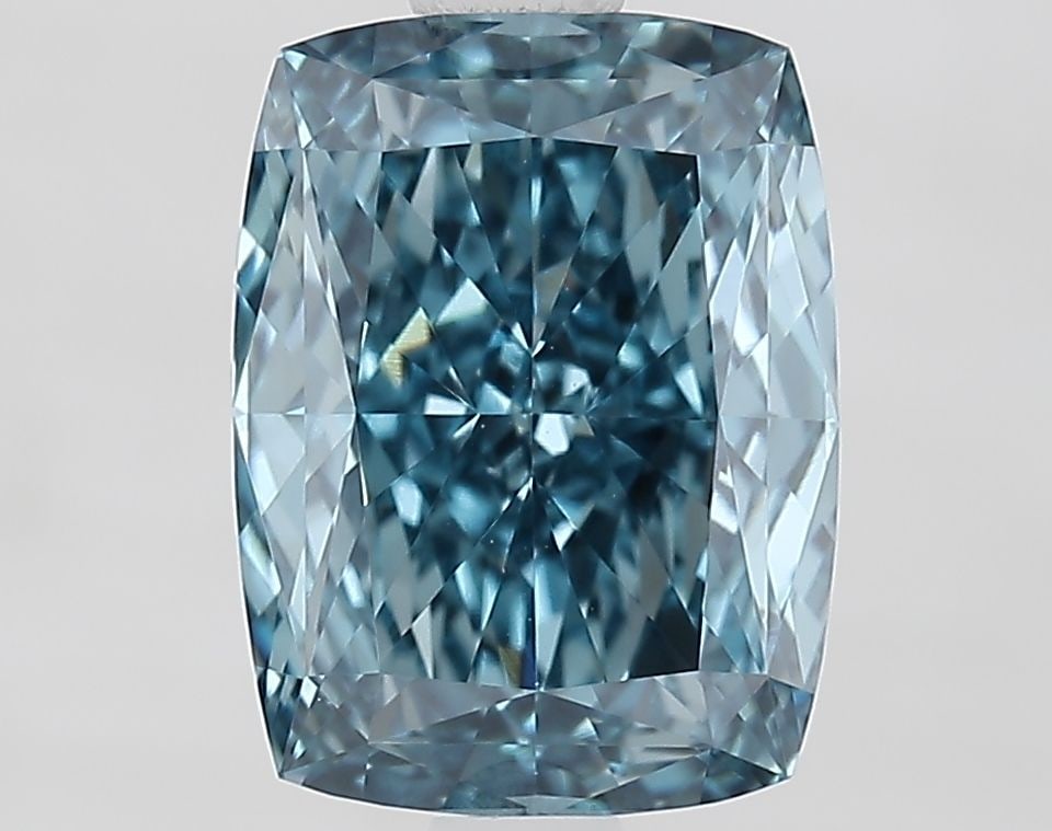 Loose Diamond - CUSHION MODIFIED 2.01ct Fancy Vivid Blue VVS2: Loose Diamond - CUSHION MODIFIED 2.01ct Fancy Vivid Blue VVS2 Source: This is a real non-mined Diamond that has been grown in a lab Shape: CUSHION MODIFIED Carats: 2.01 Color: Fancy Vivid Blue Certifi