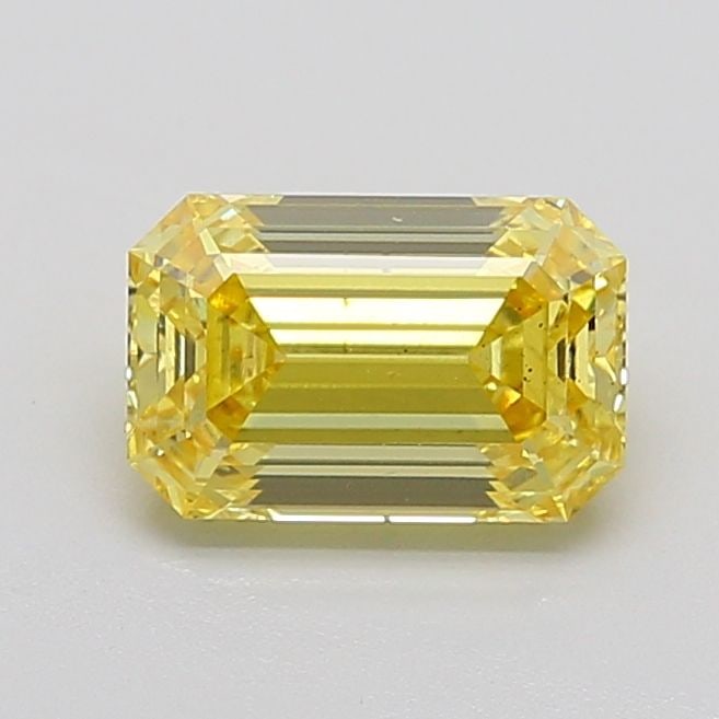 Loose Diamond - EMERALD 1.83ct Fancy Intense Yellow VS2: Loose Diamond - EMERALD 1.83ct Fancy Intense Yellow VS2 Source: This is a real non-mined Diamond that has been grown in a lab Shape: EMERALD Carats: 1.83 Color: Fancy Intense Yellow Certification: IGI