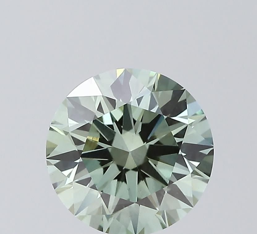 Ideal Loose Diamond - ROUND 2.09ct Fancy Vivid Green VS1: Ideal Loose Diamond - ROUND 2.09ct Fancy Vivid Green VS1 Source: This is a real non-mined Diamond that has been grown in a lab Shape: ROUND Carats: 2.09 Color: Fancy Vivid Green Certification: IGI Vid
