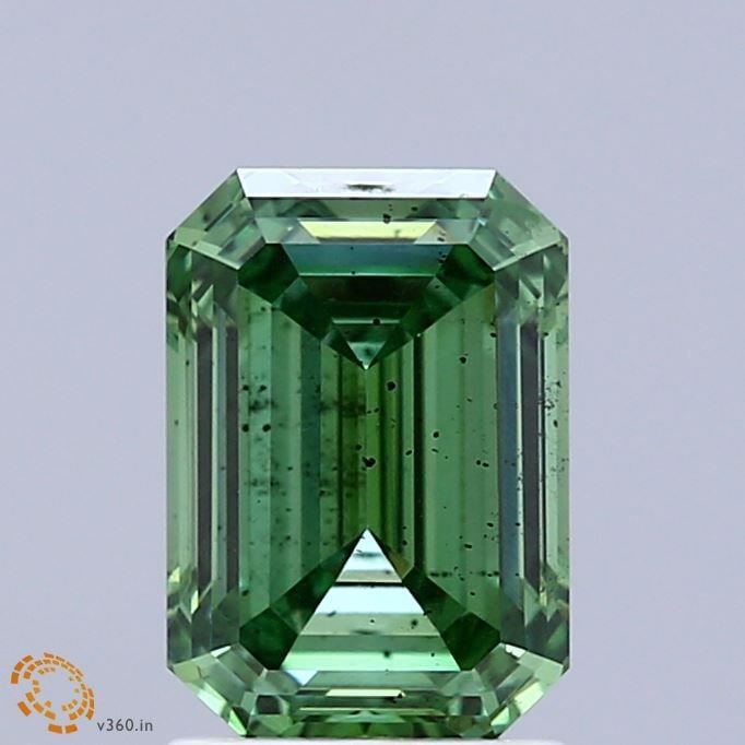 Loose Diamond - EMERALD 2.11ct Fancy Vivid Green SI1: Loose Diamond - EMERALD 2.11ct Fancy Vivid Green SI1 Source: This is a real non-mined Diamond that has been grown in a lab Shape: EMERALD Carats: 2.11 Color: Fancy Vivid Green Certification: IGI Video
