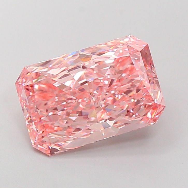 Loose Diamond - RADIANT 7.03ct Fancy Vivid Pink VVS2: Loose Diamond - RADIANT 7.03ct Fancy Vivid Pink VVS2 Source: This is a real non-mined Diamond that has been grown in a lab Shape: RADIANT Carats: 7.03 Color: Fancy Vivid Pink Certification: IGI Video: