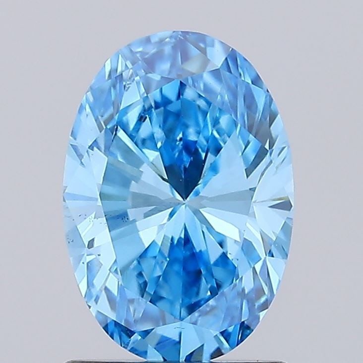 Loose Diamond - OVAL 1.2ct Fancy Vivid Blue VS2: Loose Diamond - OVAL 1.2ct Fancy Vivid Blue VS2 Source: This is a real non-mined Diamond that has been grown in a lab Shape: OVAL Carats: 1.2 Color: Fancy Vivid Blue Certification: IGI Video: