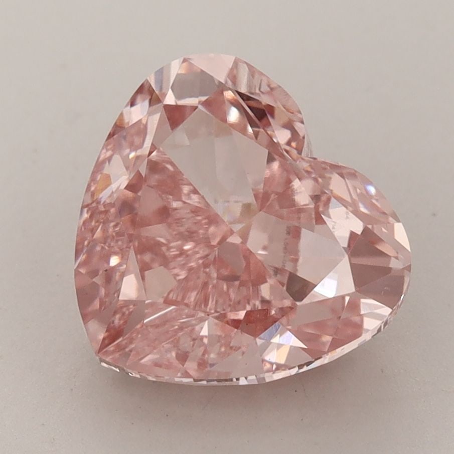Loose Diamond - HEART 4.06ct Fancy Vivid Pink VS1: Loose Diamond - HEART 4.06ct Fancy Vivid Pink VS1 Source: This is a real non-mined Diamond that has been grown in a lab Shape: HEART Carats: 4.06 Color: Fancy Vivid Pink Certification: IGI Video:
