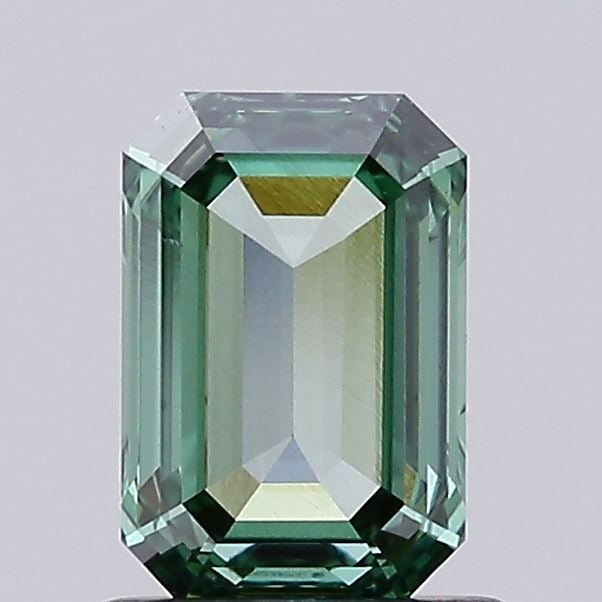 Loose Diamond - EMERALD 1.02ct Fancy Vivid Green VS1: Loose Diamond - EMERALD 1.02ct Fancy Vivid Green VS1 Source: This is a real non-mined Diamond that has been grown in a lab Shape: EMERALD Carats: 1.02 Color: Fancy Vivid Green Certification: IGI Video