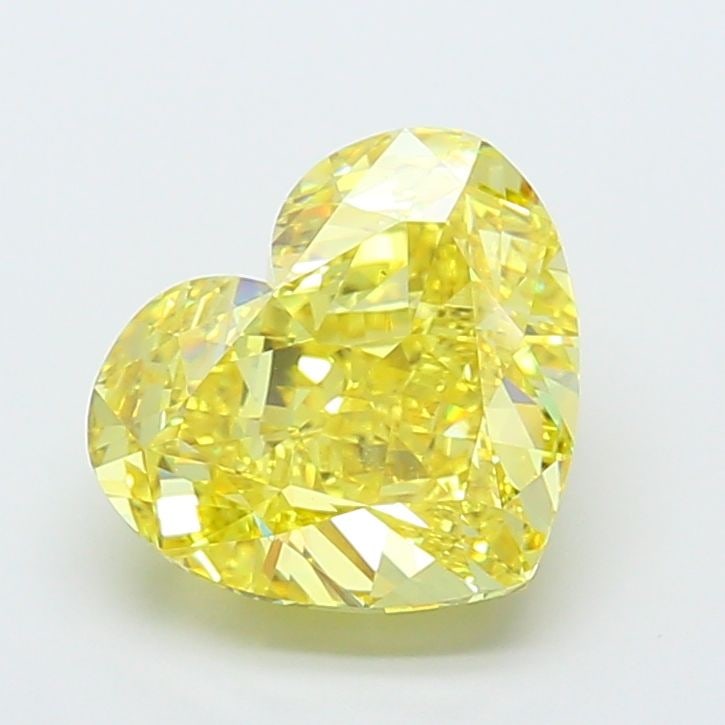 Loose Diamond - HEART 8.09ct Fancy Vivid Yellow VS1: Loose Diamond - HEART 8.09ct Fancy Vivid Yellow VS1 Source: This is a real non-mined Diamond that has been grown in a lab Shape: HEART Carats: 8.09 Color: Fancy Vivid Yellow Certification: IGI Video: