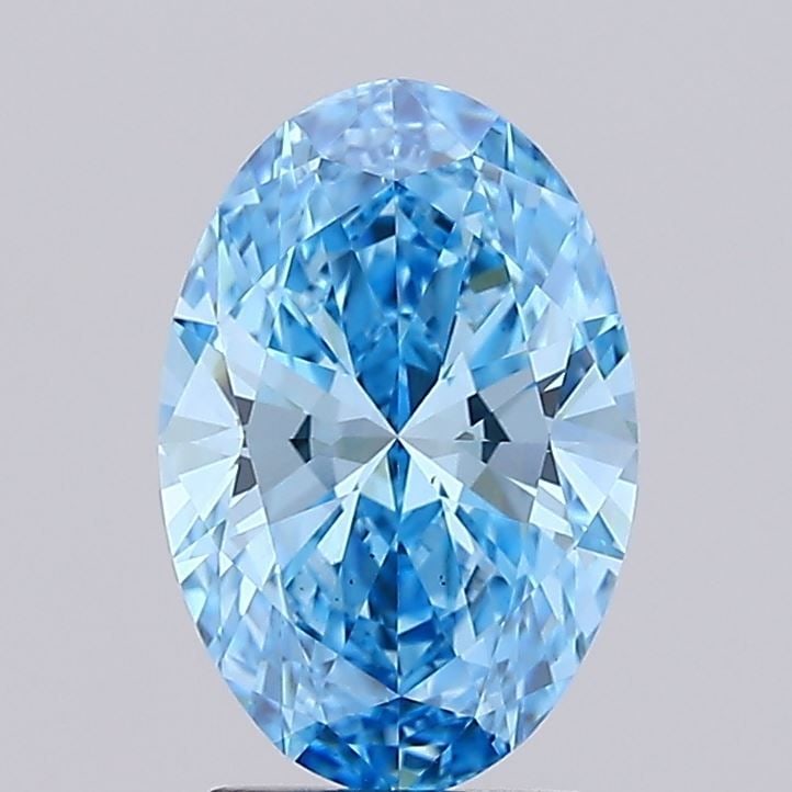 Loose Diamond - OVAL 2.56ct Fancy Vivid Blue VS1: Loose Diamond - OVAL 2.56ct Fancy Vivid Blue VS1 Source: This is a real non-mined Diamond that has been grown in a lab Shape: OVAL Carats: 2.56 Color: Fancy Vivid Blue Certification: NONE Video: