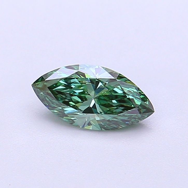 Loose Diamond - MARQUISE 0.57ct Fancy Vivid Green VS2: Loose Diamond - MARQUISE 0.57ct Fancy Vivid Green VS2 Source: This is a real non-mined Diamond that has been grown in a lab Shape: MARQUISE Carats: 0.57 Color: Fancy Vivid Green Certification: IGI Vid