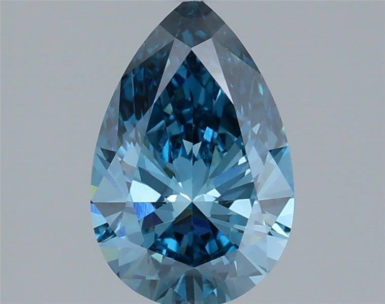 Loose Diamond - PEAR 1.66ct Fancy Vivid Blue VVS2: Loose Diamond - PEAR 1.66ct Fancy Vivid Blue VVS2 Source: This is a real non-mined Diamond that has been grown in a lab Shape: PEAR Carats: 1.66 Color: Fancy Vivid Blue Certification: IGI Video: