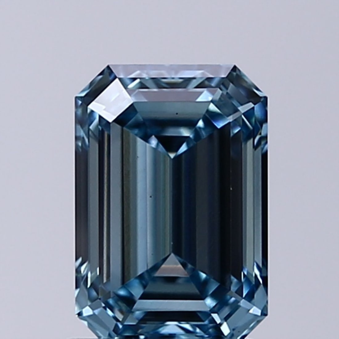 Loose Diamond - EMERALD 1.42ct Fancy Intense Blue VS1: Loose Diamond - EMERALD 1.42ct Fancy Intense Blue VS1 Source: This is a real non-mined Diamond that has been grown in a lab Shape: EMERALD Carats: 1.42 Color: Fancy Intense Blue Certification: IGI Vid