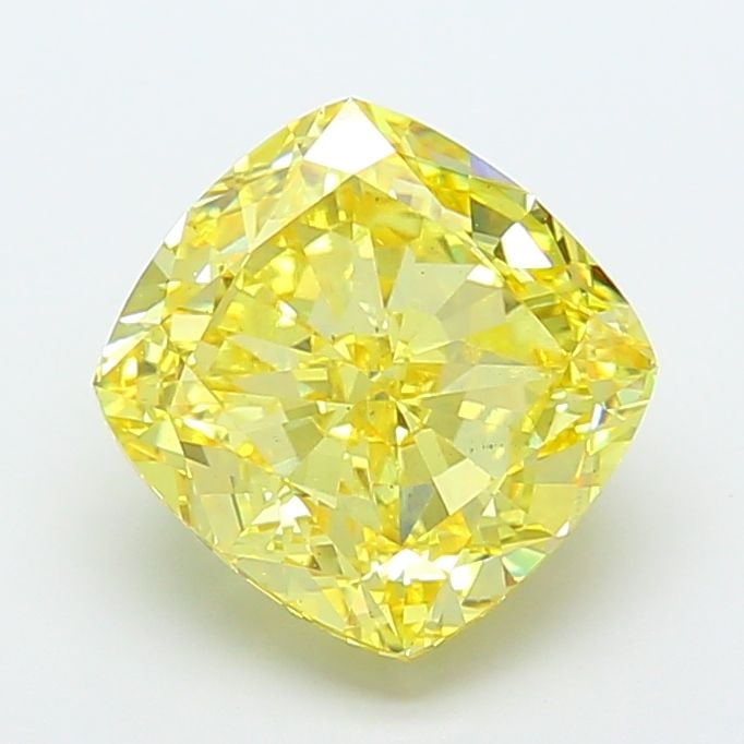 Loose Diamond - CUSHION MODIFIED 8.11ct Fancy Vivid Yellow VS2: Loose Diamond - CUSHION MODIFIED 8.11ct Fancy Vivid Yellow VS2 Source: This is a real non-mined Diamond that has been grown in a lab Shape: CUSHION MODIFIED Carats: 8.11 Color: Fancy Vivid Yellow Cert