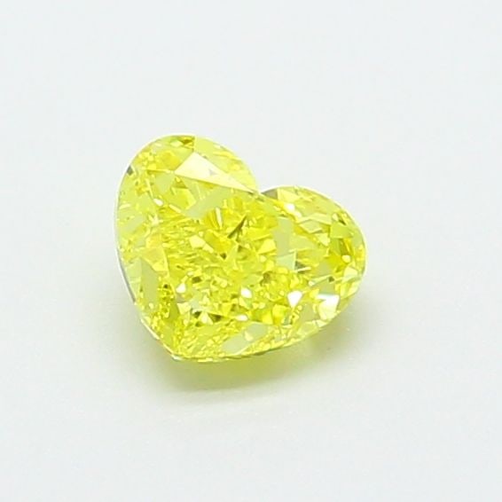 Loose Diamond - HEART 0.59ct Fancy Intense Yellow VS1: Loose Diamond - HEART 0.59ct Fancy Intense Yellow VS1 Source: This is a real non-mined Diamond that has been grown in a lab Shape: HEART Carats: 0.59 Color: Fancy Intense Yellow Certification: IGI Vid