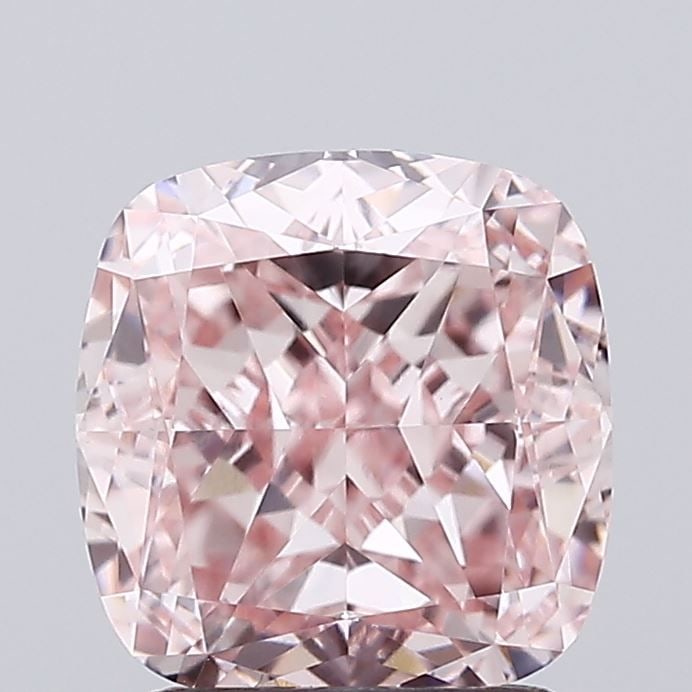 Loose Diamond - CUSHION MODIFIED 2.05ct Fancy Intense Pink VVS2: Loose Diamond - CUSHION MODIFIED 2.05ct Fancy Intense Pink VVS2 Source: This is a real non-mined Diamond that has been grown in a lab Shape: CUSHION MODIFIED Carats: 2.05 Color: Fancy Intense Pink Cer
