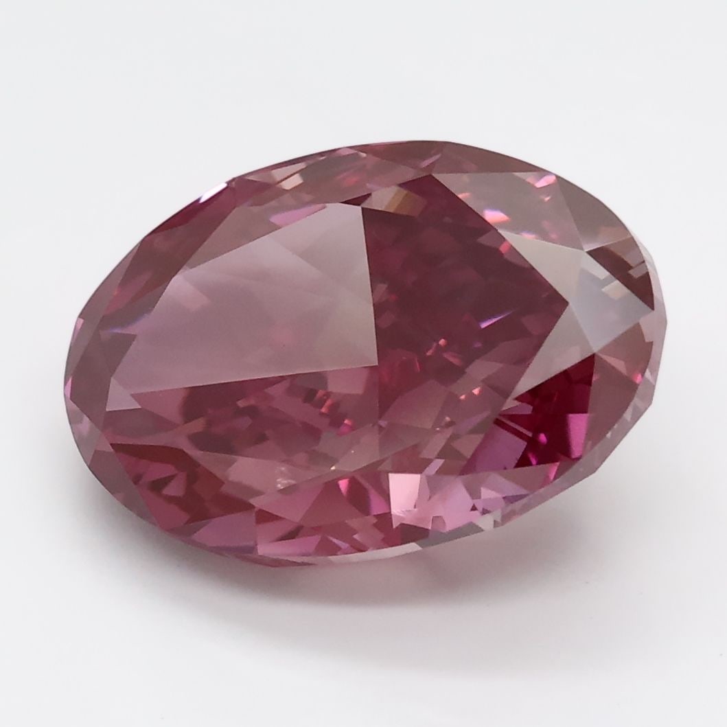 Loose Diamond - OVAL 4.88ct Fancy Vivid Brownish Pink VS1 (1 of 1)