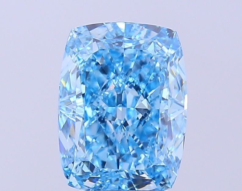 Loose Diamond - CUSHION MODIFIED 3.74ct Fancy Vivid Blue VVS2: Loose Diamond - CUSHION MODIFIED 3.74ct Fancy Vivid Blue VVS2 Source: This is a real non-mined Diamond that has been grown in a lab Shape: CUSHION MODIFIED Carats: 3.74 Color: Fancy Vivid Blue Certifi