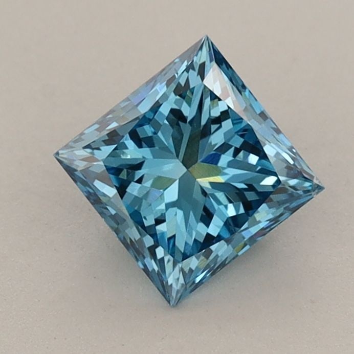 Loose Diamond - PRINCESS 0.96ct Fancy Vivid Blue VS2 (1 of 1)