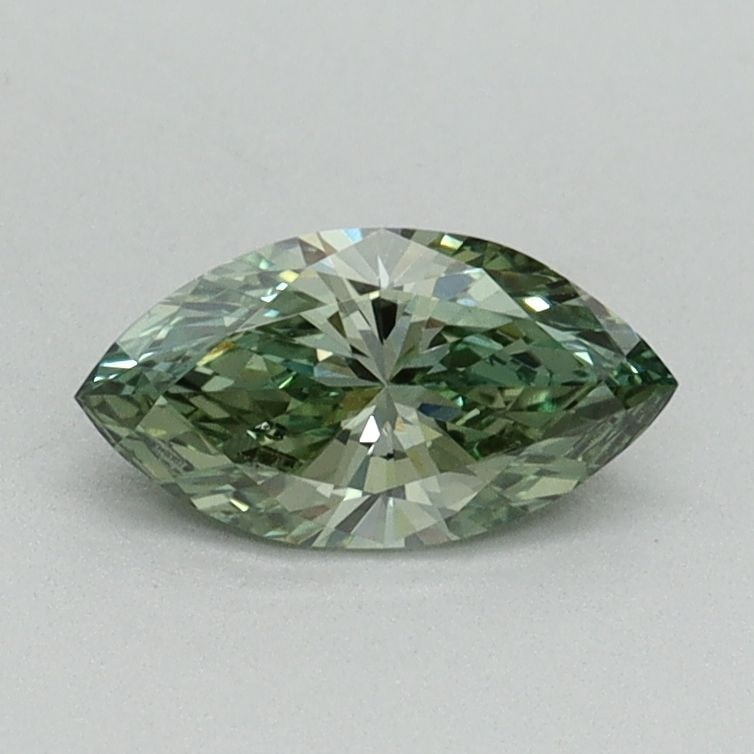 Loose Diamond - MARQUISE 0.5ct Fancy Vivid Green VVS2: Loose Diamond - MARQUISE 0.5ct Fancy Vivid Green VVS2 Source: This is a real non-mined Diamond that has been grown in a lab Shape: MARQUISE Carats: 0.5 Color: Fancy Vivid Green Certification: IGI Vide