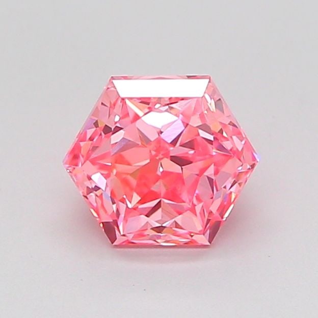 Loose Diamond - HEXAGONAL 1.01ct Fancy Vivid Pink VVS2: Loose Diamond - HEXAGONAL 1.01ct Fancy Vivid Pink VVS2 Source: This is a real non-mined Diamond that has been grown in a lab Shape: HEXAGONAL Carats: 1.01 Color: Fancy Vivid Pink Certification: IGI