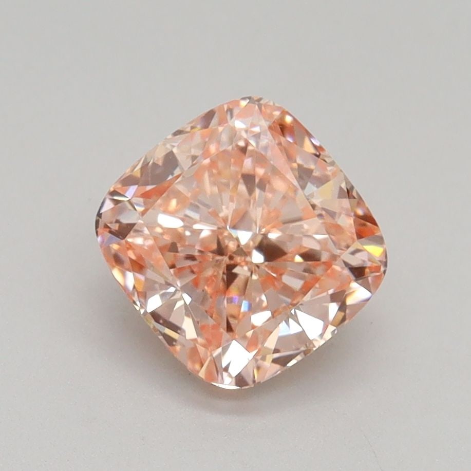 Loose Diamond - CUSHION MODIFIED 1.5ct Fancy Intense Orangey Pink VS1: Loose Diamond - CUSHION MODIFIED 1.5ct Fancy Intense Orangey Pink VS1 Source: This is a real non-mined Diamond that has been grown in a lab Shape: CUSHION MODIFIED Carats: 1.5 Color: Fancy Intense Ora