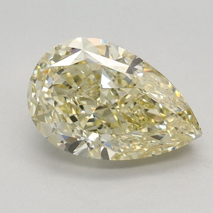 Loose Diamond - PEAR 1.38ct Fancy Yellow VS1: Loose Diamond - PEAR 1.38ct Fancy Yellow VS1 Source: This is a real non-mined Diamond that has been grown in a lab Shape: PEAR Carats: 1.38 Color: Fancy Yellow Certification: IGI Video: