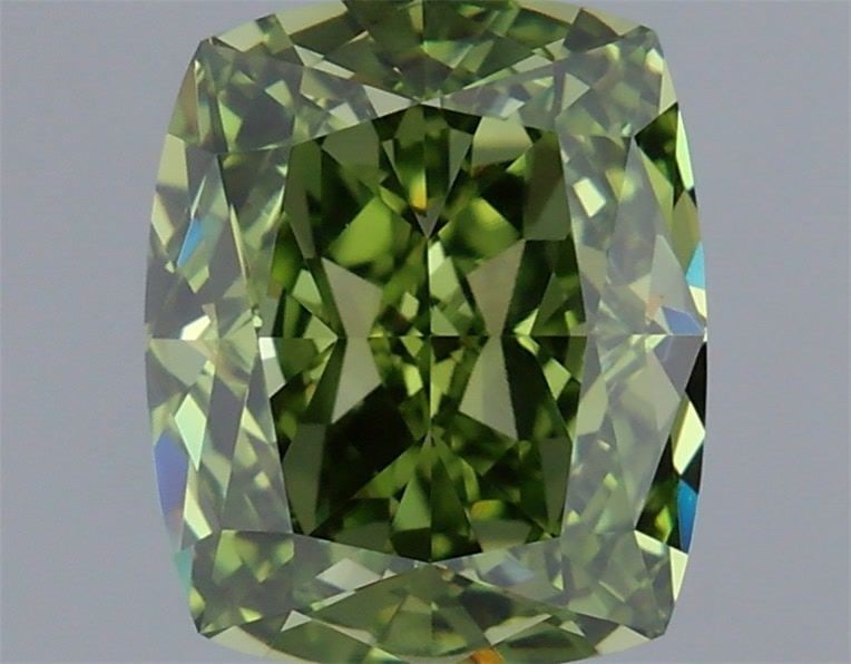 Loose Diamond - CUSHION MODIFIED 1.14ct Fancy Vivid Green VVS2: Loose Diamond - CUSHION MODIFIED 1.14ct Fancy Vivid Green VVS2 Source: This is a real non-mined Diamond that has been grown in a lab Shape: CUSHION MODIFIED Carats: 1.14 Color: Fancy Vivid Green Certi