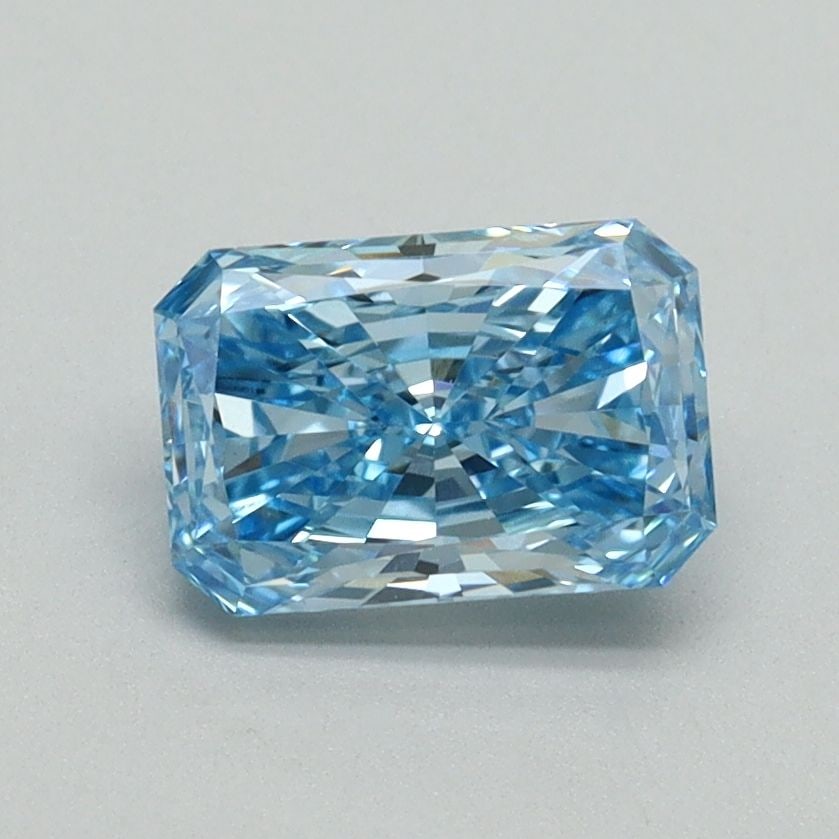 Loose Diamond - RADIANT 1.05ct Fancy Vivid Blue VS1: Loose Diamond - RADIANT 1.05ct Fancy Vivid Blue VS1 Source: This is a real non-mined Diamond that has been grown in a lab Shape: RADIANT Carats: 1.05 Color: Fancy Vivid Blue Certification: IGI Video: