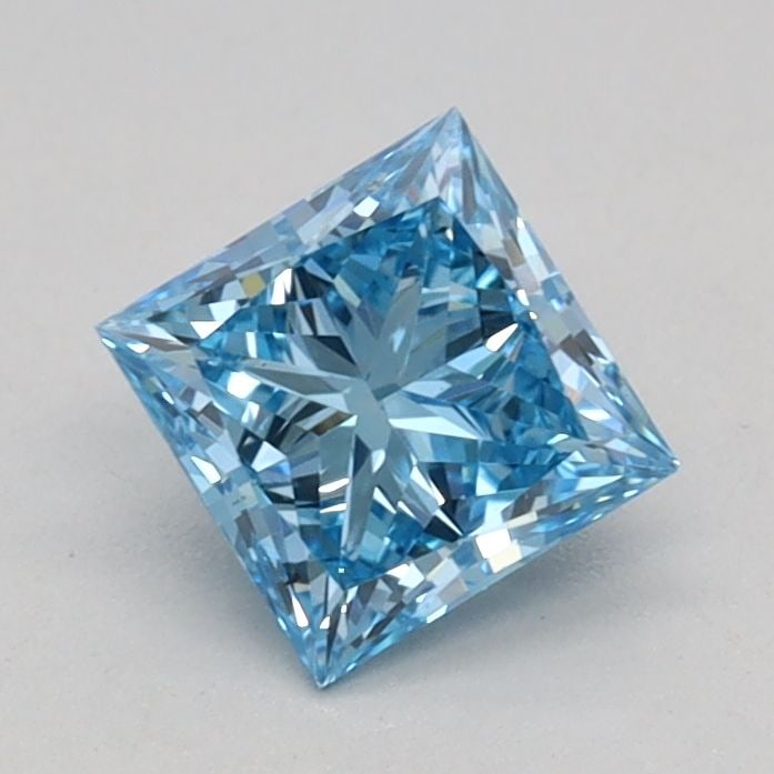 Loose Diamond - PRINCESS 0.55ct Fancy Vivid Blue VS2 (1 of 1)