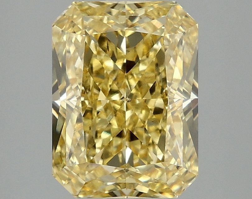 Loose Diamond - RADIANT 3.09ct Fancy Vivid Yellow VS1: Loose Diamond - RADIANT 3.09ct Fancy Vivid Yellow VS1 Source: This is a real non-mined Diamond that has been grown in a lab Shape: RADIANT Carats: 3.09 Color: Fancy Vivid Yellow Certification: IGI Vid