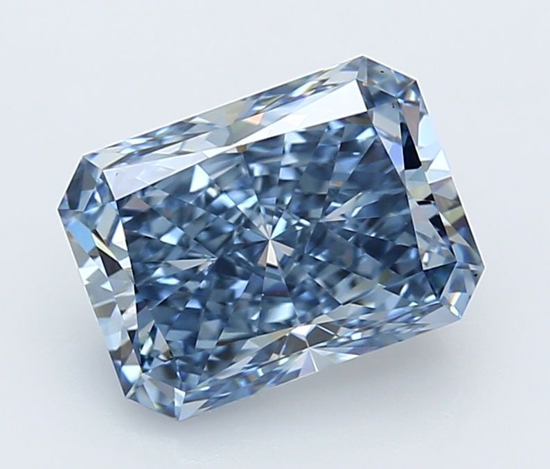 Loose Diamond - RADIANT 3.03ct Fancy Vivid Blue VVS2: Loose Diamond - RADIANT 3.03ct Fancy Vivid Blue VVS2 Source: This is a real non-mined Diamond that has been grown in a lab Shape: RADIANT Carats: 3.03 Color: Fancy Vivid Blue Certification: IGI Video: