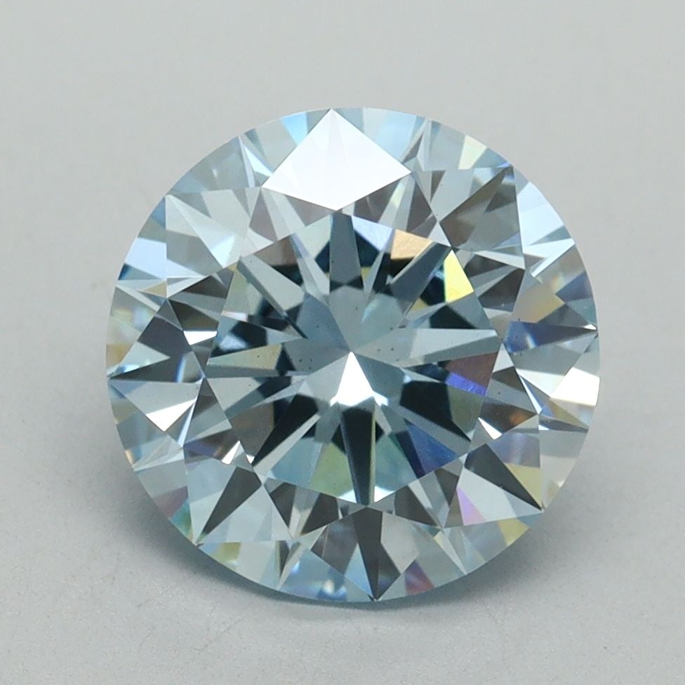 Loose Diamond - ROUND 3.07ct Fancy Intense Blue VS2: Loose Diamond - ROUND 3.07ct Fancy Intense Blue VS2 Source: This is a real non-mined Diamond that has been grown in a lab Shape: ROUND Carats: 3.07 Color: Fancy Intense Blue Certification: IGI Video: