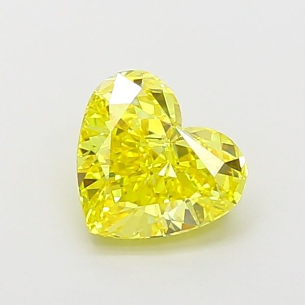 Loose Diamond - HEART 1.17ct Fancy Vivid Yellow VVS2: Loose Diamond - HEART 1.17ct Fancy Vivid Yellow VVS2 Source: This is a real non-mined Diamond that has been grown in a lab Shape: HEART Carats: 1.17 Color: Fancy Vivid Yellow Certification: IGI Video: