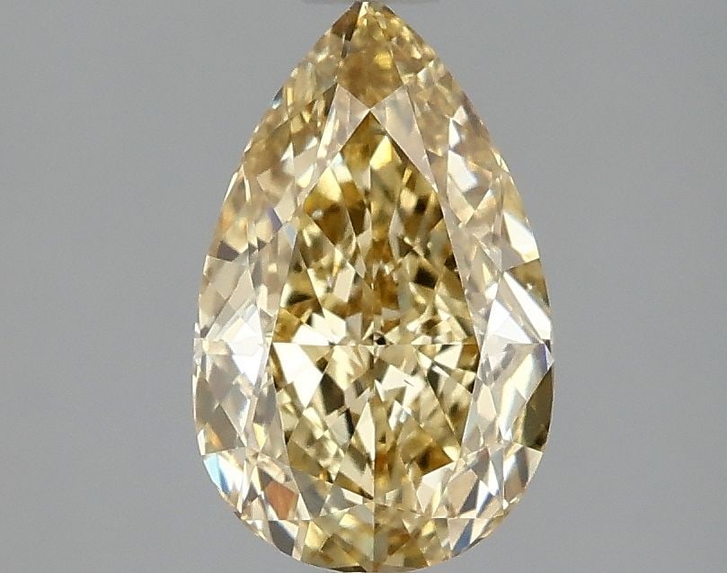 Loose Diamond - PEAR 1.59ct Fancy Intense Yellow VS1: Loose Diamond - PEAR 1.59ct Fancy Intense Yellow VS1 Source: This is a real non-mined Diamond that has been grown in a lab Shape: PEAR Carats: 1.59 Color: Fancy Intense Yellow Certification: IGI Video